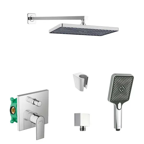 SANITINO - Sprchový set s baterií a tělesem pod omítku Hansgrohe, příslušenství kielle, chrom SANI21HKK011