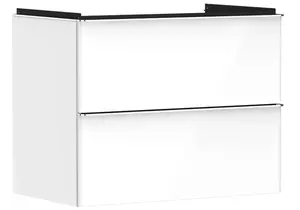 Hansgrohe Xelu Q - Umývadlová skrinka, 63x78x50 cm, 2 zásuvky, lesklá biela/chróm 54027000