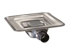 I-Drain Square - Podlahový vpust Basic, 15x15 cm ID4ZSQ0150