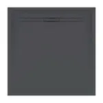 Geberit Sestra - Sprchová vanička, 80x80 cm, grafit 550.292.00.2