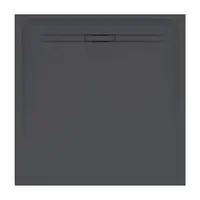 Geberit Sestra - Sprchová vanička, 80x80 cm, grafit 550.292.00.2