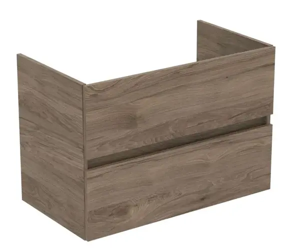 Ideal Standard Eurovit+ - Umyvadlová skříňka, 55x80x44 cm, 2 zásuvky, ořech R0263Y9