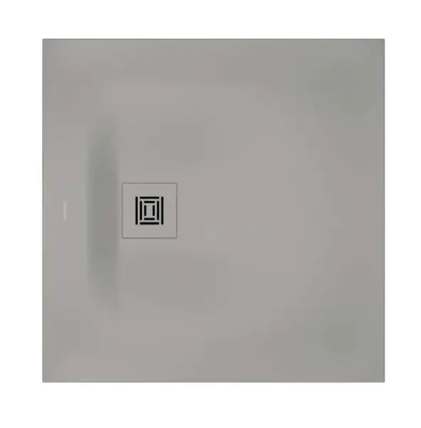 Duravit Sustano - Sprchová vanička, 80x80 cm, DuraSolid, matná šedá 720269630000000