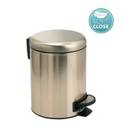 Sapho Gedy Koupelnové doplňky - Odpadkový koš 3 l, Soft Close, matná zlatá 320987