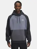 Men's Under Armour UA Icon HW Colorblocked Hdy-GRY - Men's Sweatshirt
