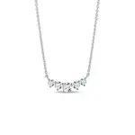 Luxusní náhrdelník s diamanty v bílém zlatě KLENOTA