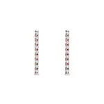 Diamantové náušnice tyčinky z růžového zlata KLENOTA