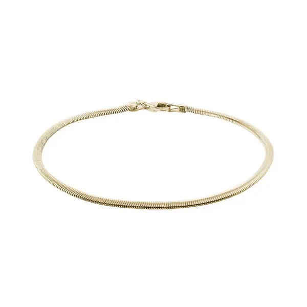 Náramok typu Flat Snake zo žltého 14k zlata KLENOTA