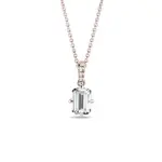 Náhrdelník z ružového zlata s 1ct lab grown diamantom KLENOTA