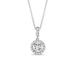 Náhrdelník s briliantmi z bieleho 14 kt zlata KLENOTA