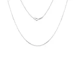 Řetízek ankr 28 v délce 42 cm z bílého zlata KLENOTA