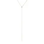 Náhrdelník s lab grown diamantem ve žlutém zlatě KLENOTA