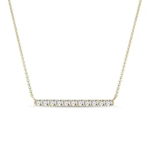 Náhrdelník ze zlata s briliantovou tyčinkou KLENOTA