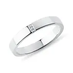 Prsten z bílého zlata s brilianty KLENOTA