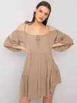 Dress-TW-SK-BI-80840.20-dark beige