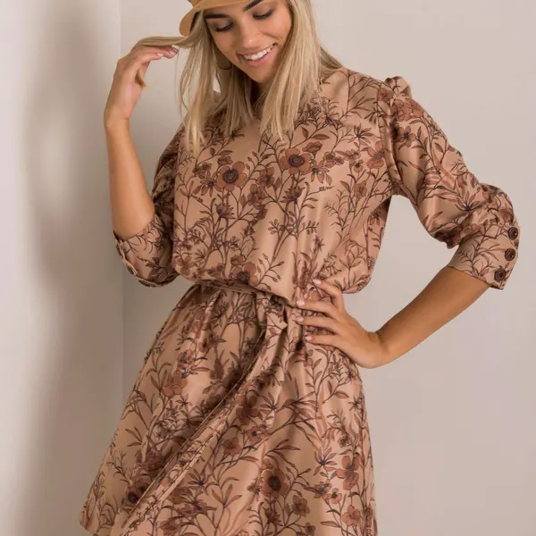 Dress-LK-SK-508143.72P-light brown