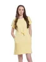 Meatfly dámské šaty Lotie Light Yellow | Žlutá | Velikost S | 100% bavlna