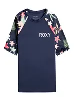 Roxy dětské tričko Printed Sleeves Mood Indigo Alma Swim | Modrá | Velikost 14 r.