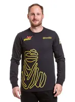 Meatfly pánské tričko s dlouhým rukávem Dakar Beduin Black | Černá | Velikost S | 100% bavlna