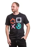 Meatfly pánské tričko Big Shock Gameon Black | Černá | Velikost S