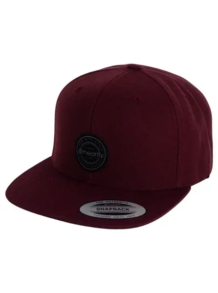 Meatfly kšiltovka Hornet Snapback Black Round/Maroon | Černá | Velikost One Size