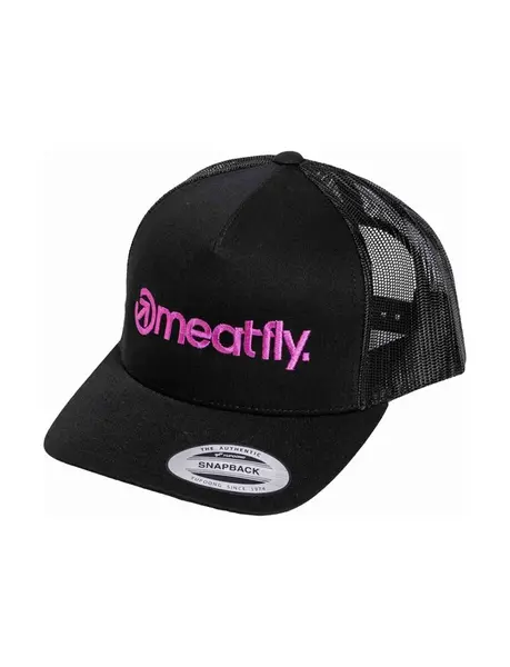 Meatfly kšiltovka MF Logo Trucker Pink/Black | Růžová | Velikost One Size