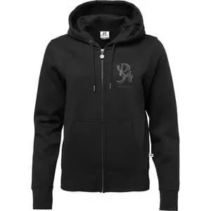 Russell Athletic FZ HOODY SWEATSHIRT Dámská mikina, černá, velikost