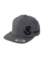 Meatfly kšiltovka Jacob Snapback Dark Grey | Šedá | Velikost One Size