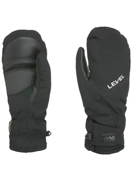 Level pánské rukavice Alpine Mitt Black | Černá | Velikost XL
