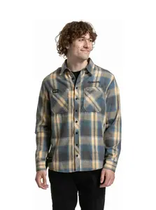 Meatfly pánská košile Kurt Cream / Blue | Modrá | Velikost S