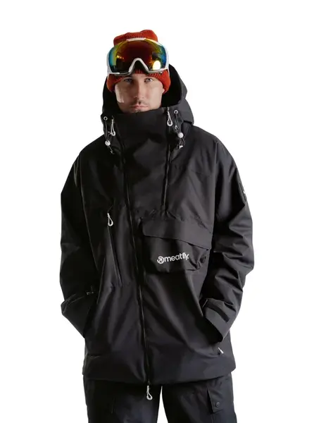 Meatfly pánská SNB & SKI bunda Blake Black | Černá | Velikost S