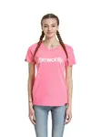 Meatfly dámské tričko Ladies MF Logo Neon Pink | Růžová | Velikost M