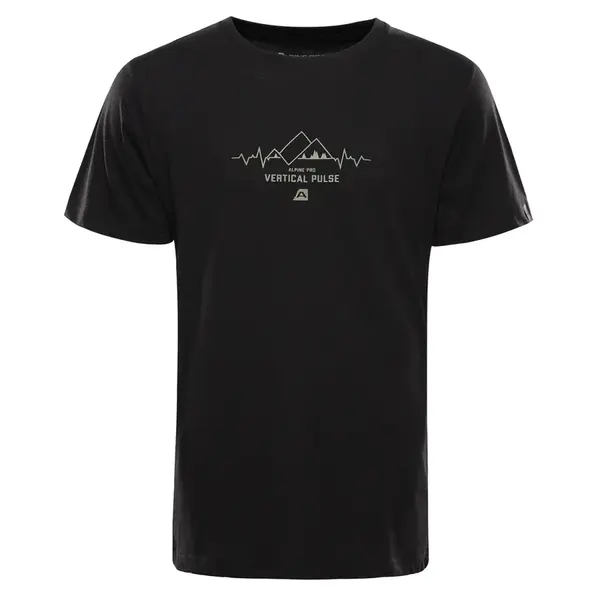 Pánské triko z organické bavlny alpine pro termes 3 černá xxl