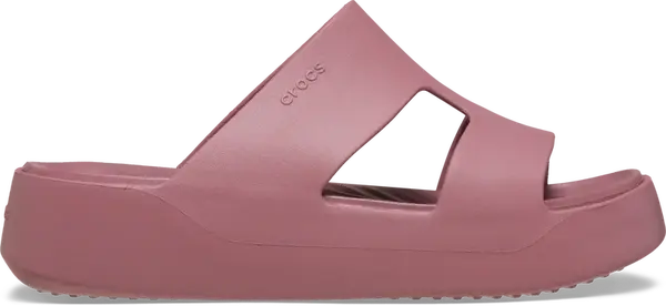 Dámské pantofle crocs classic platform h-strap růžová 37-38