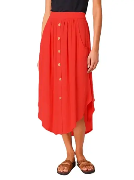 Rip curl dámská sukně Classic Surf Hibiscus Red | Červená | Velikost S