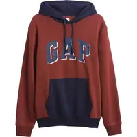 GAP V-HERITAGE LOGO PO SNL - COLORBLOCK Pánská volnočasová mikina, hnědá, velikost