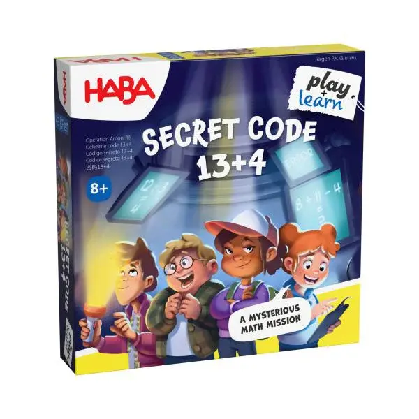 Haba Společenská hra Play&Learn Tajný kód 13+4 od 8 let