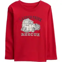 GAP V-AUG BF LS GR T Dětské tričko, červená, velikost