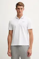 Polo tričko EA7 Emporio Armani pánské, bílá barva, AF13511.7M000847