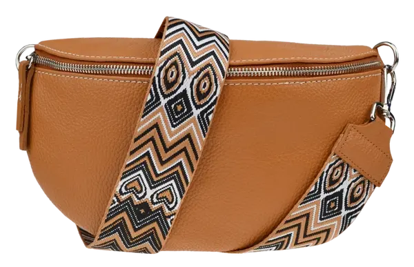 NovaKabelka.cz Reni Grande Camel s přídavným popruhem IX