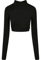 Women's Organic Long Sleeve Turtleneck - Black