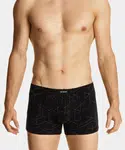 Pánske boxerky ATLANTIC 3Pack - čierna/žltá/sivá