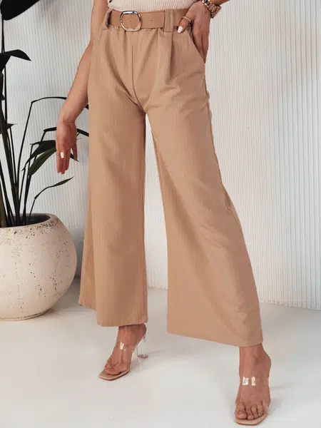 Dámske nohavice casual ALZUR Farba béžová DSTREET