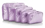 Cestovne organizery Heys Metallic Packing Cube 5pc Lilac