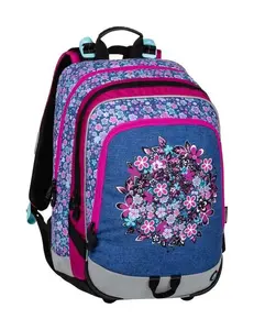 Školský batoh Bagmaster Alfa 20 A Blue/pink/white