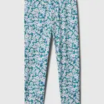 Modré dievčenské kvetované legíny GAP