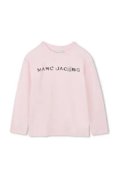 Detská bavlnená košeľa s dlhým rukávom Marc Jacobs