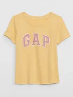 Žlté dievčenské tričko s logom GAP