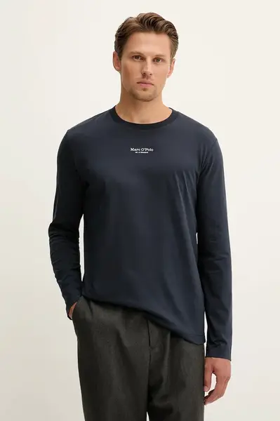 Bavlnené tričko s dlhým rukávom Marc O'Polo