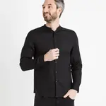 Čierna pánska ľanová košeľa Celio Damaolin